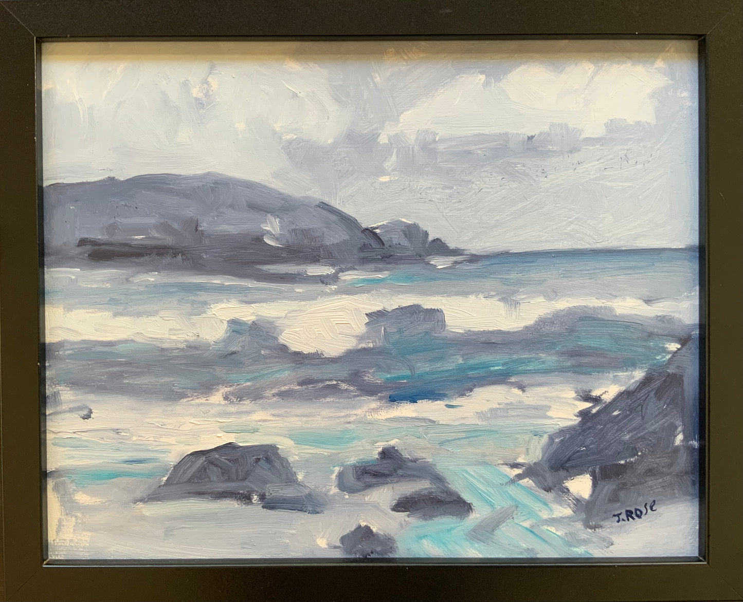 Beach tonal study | Oil painting | Impressionist | JudithRoseArt | collector | Australian Artist
