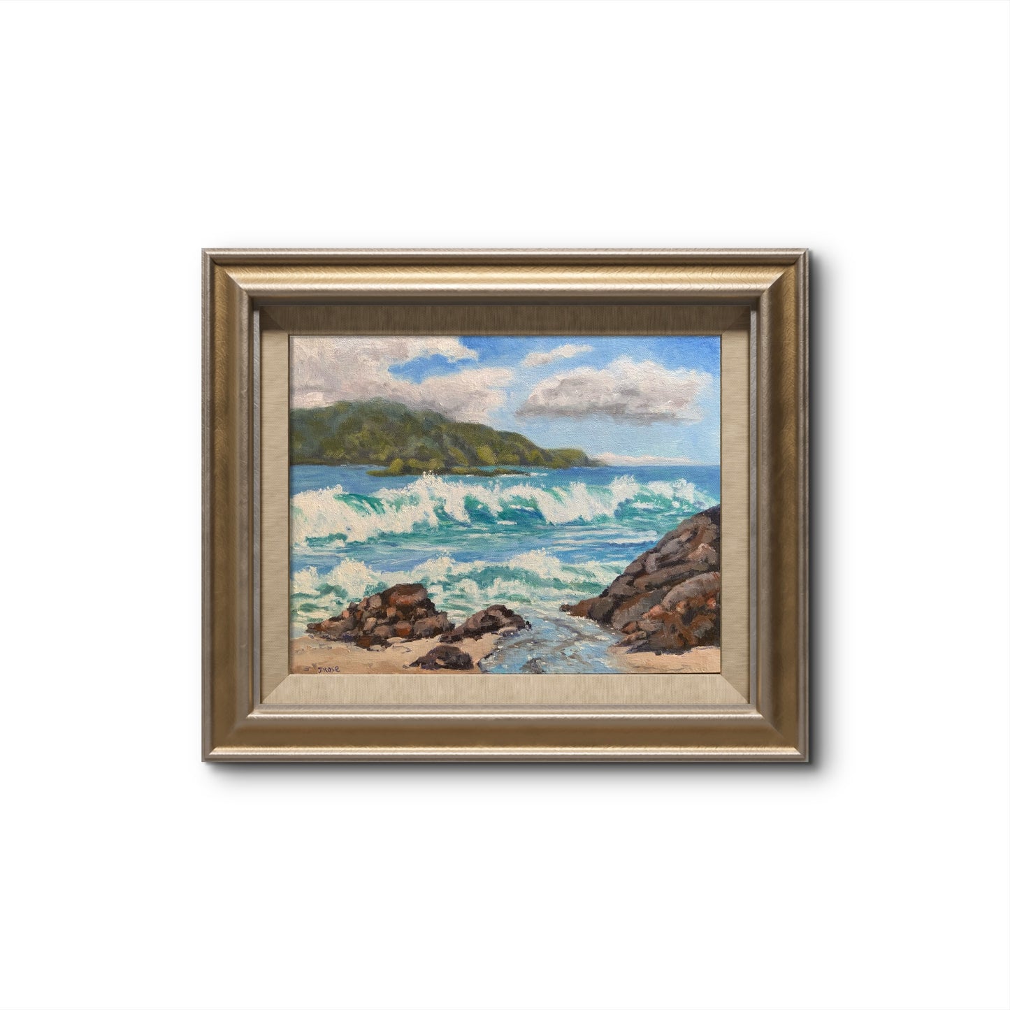 Beach Flow| Oil painting | Impressionist | JudithRoseArt | collector