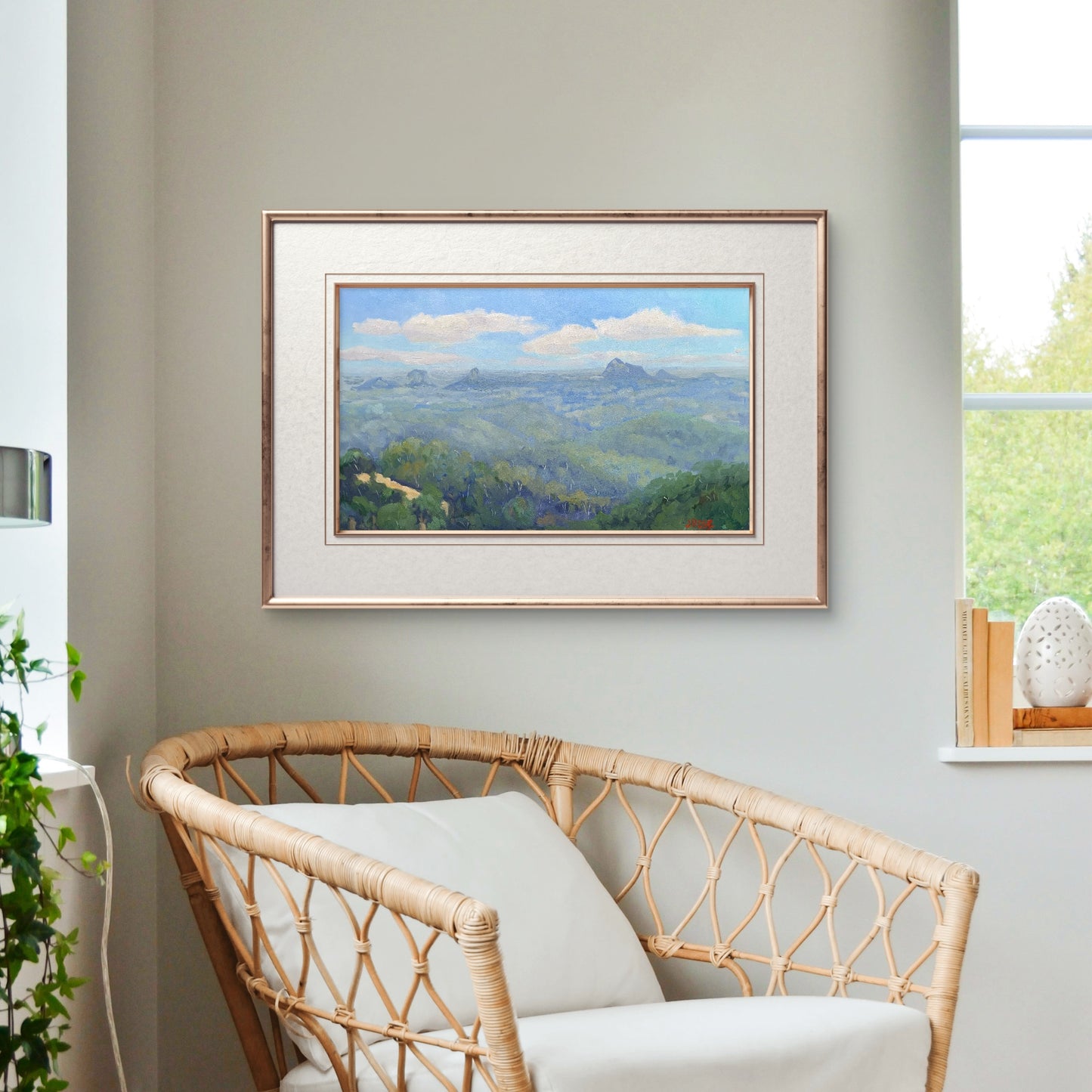 The Glasshouses from Maleny | Sunshine Coast | Oil painting | Impressionist | JudithRoseArt | collector | Australian Artist