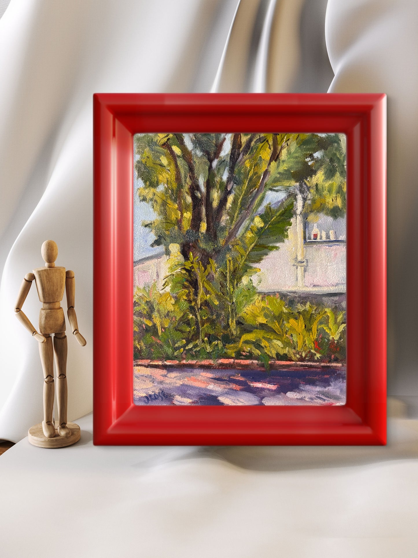 SOLD|The window in the laneway | Oil painting | Impressionist | JudithRoseArt | collector | Australian Artist