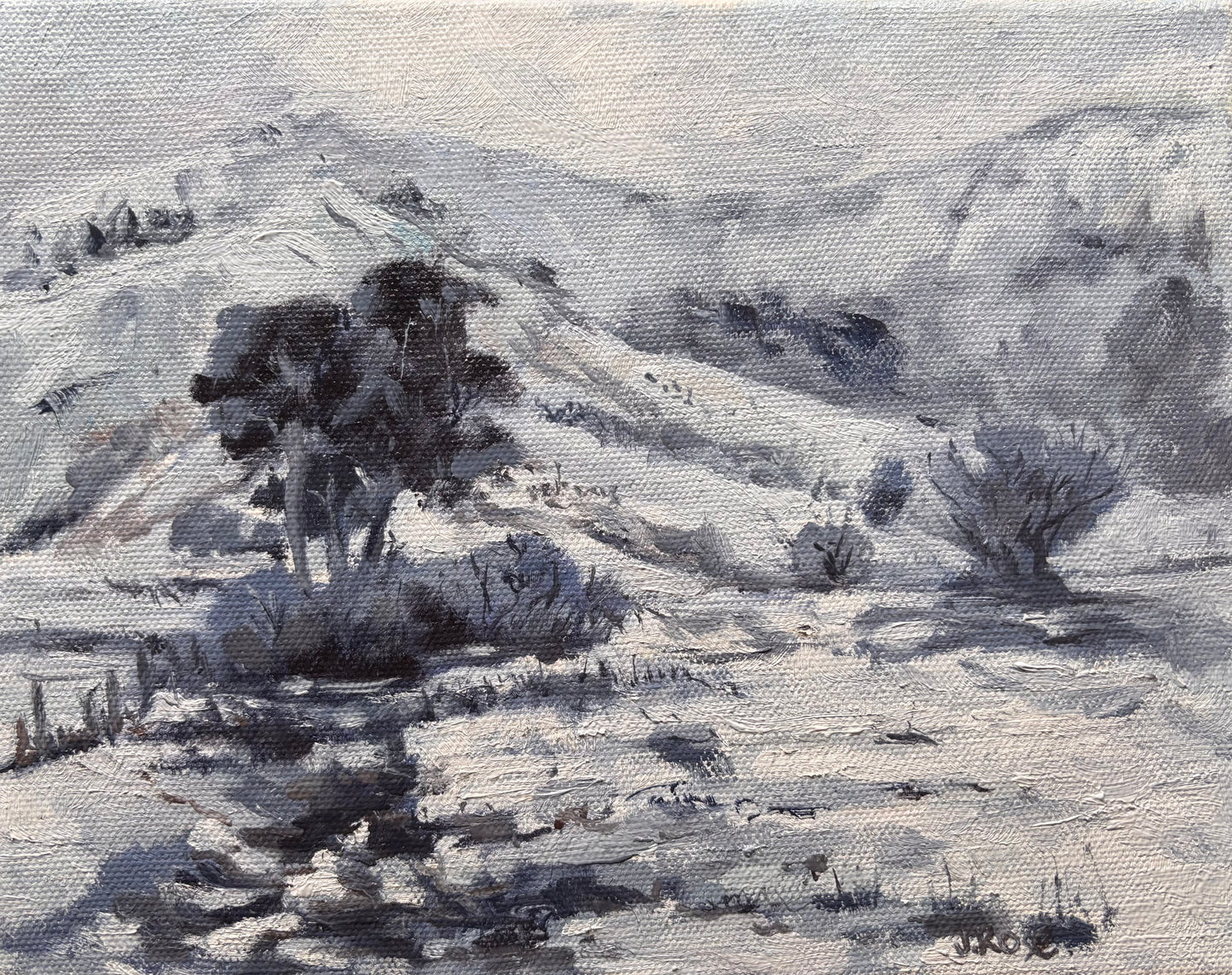 Fresh Fields |Tonal Study| Oil painting | Impressionist | JudithRoseArt | collector | Australian Artist