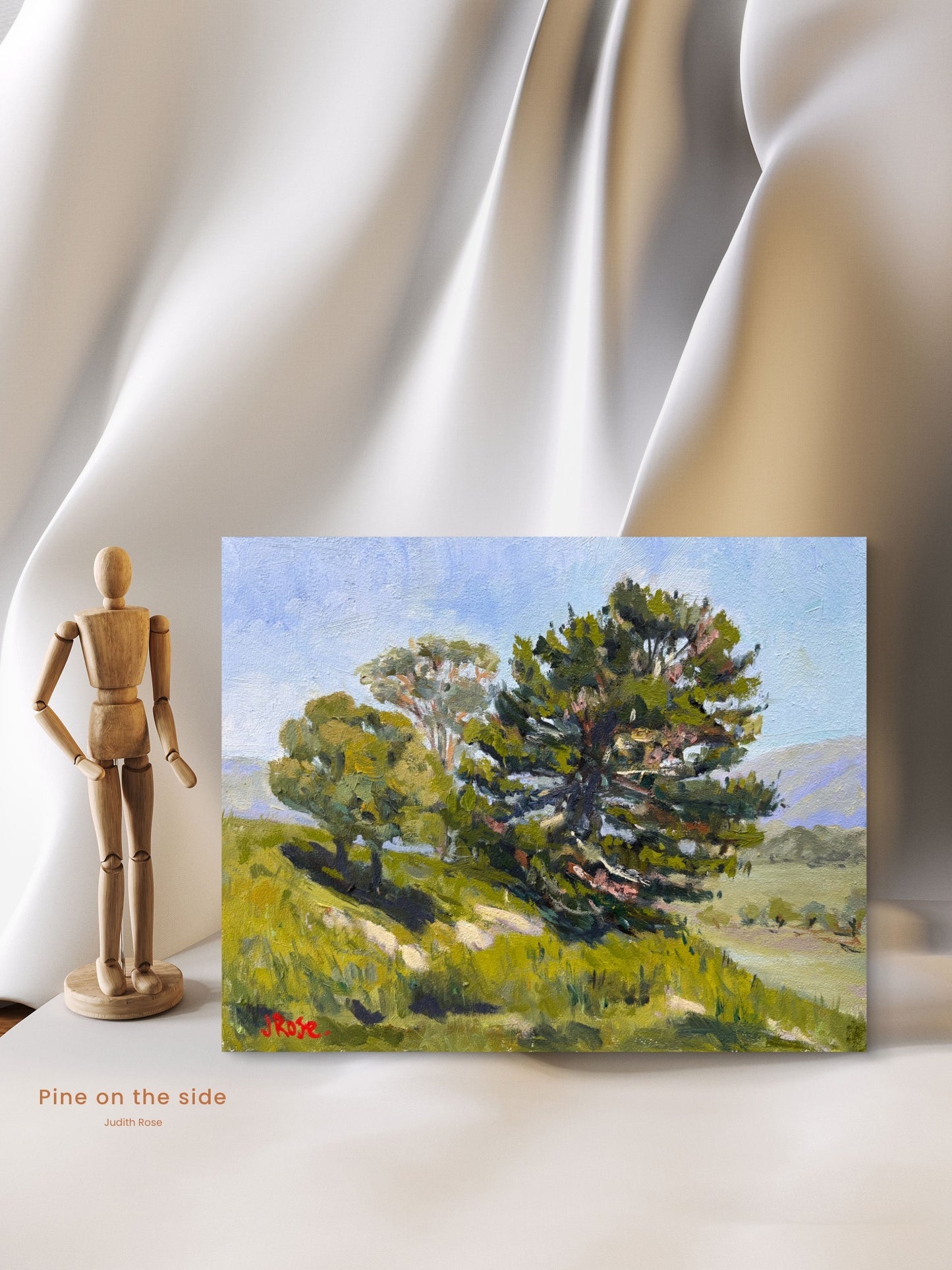 Pine on the Side | Impressionist Oil Painting | Judith Rose Art