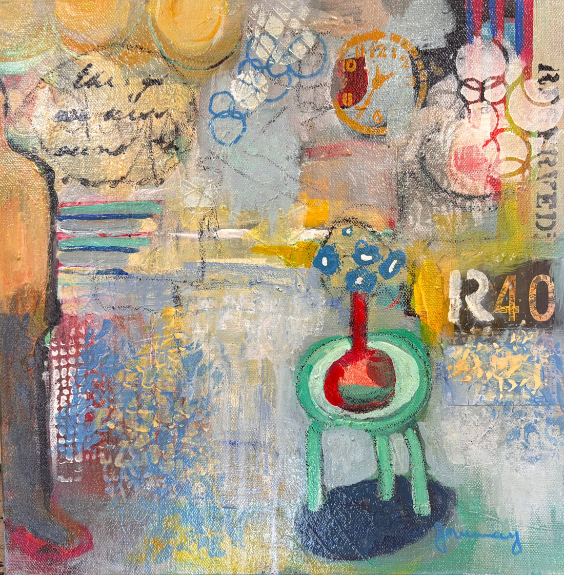 A Collector’s Eye: Jo Murray’s Edgy Abstracts - Art Critiques from a Chocolate Lab