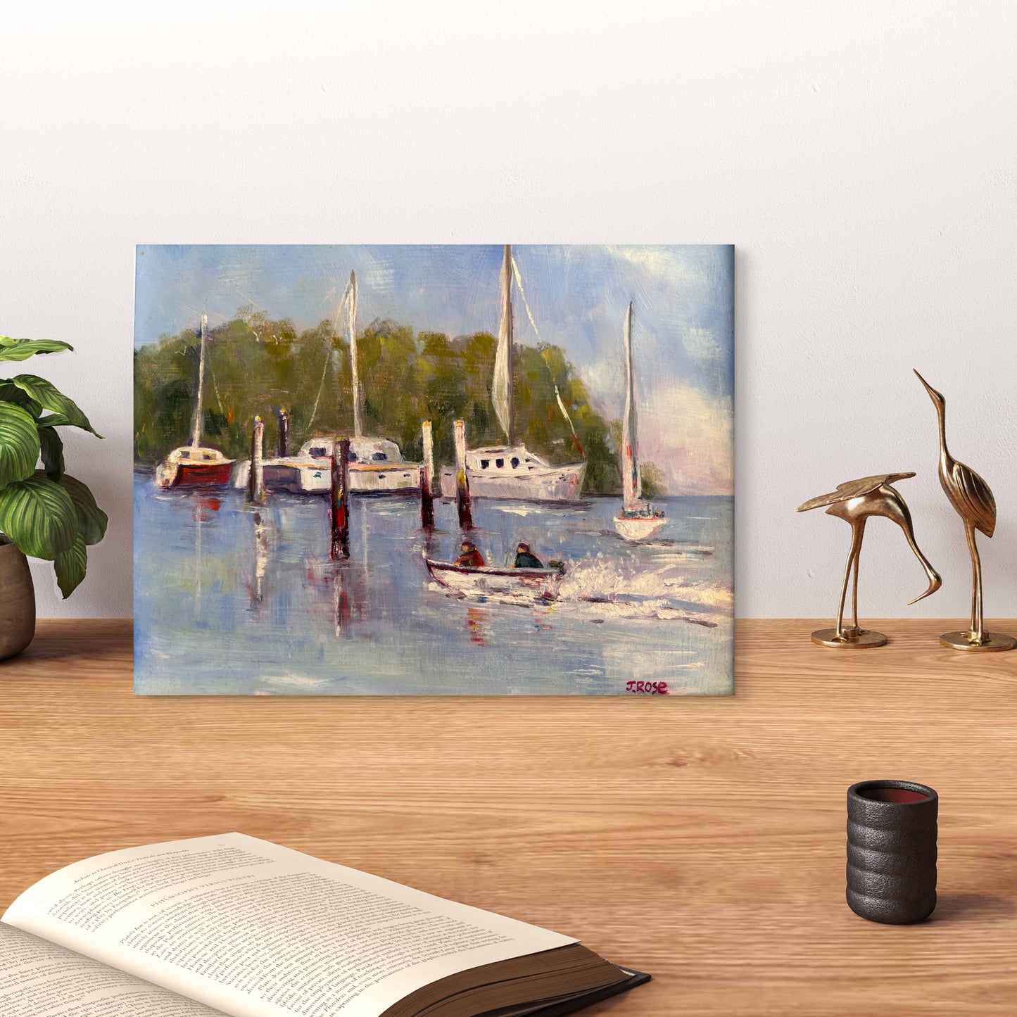 Mooloolah River | Oil painting | Impressionist | JudithRoseArt | collector | Australian Artist