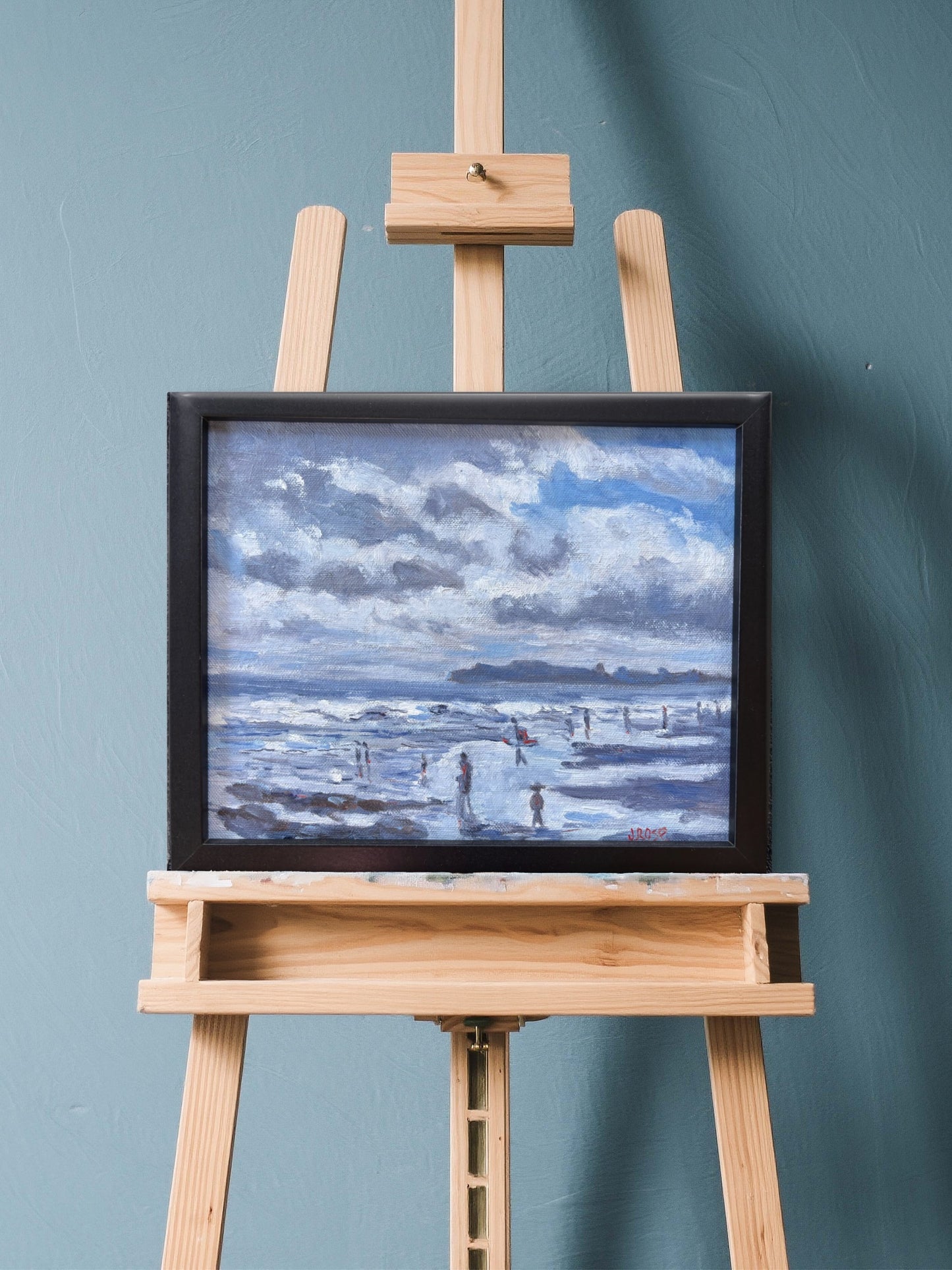 Mudjimba Beach Study | Monochromatic Oil Painting | Judith Rose Art