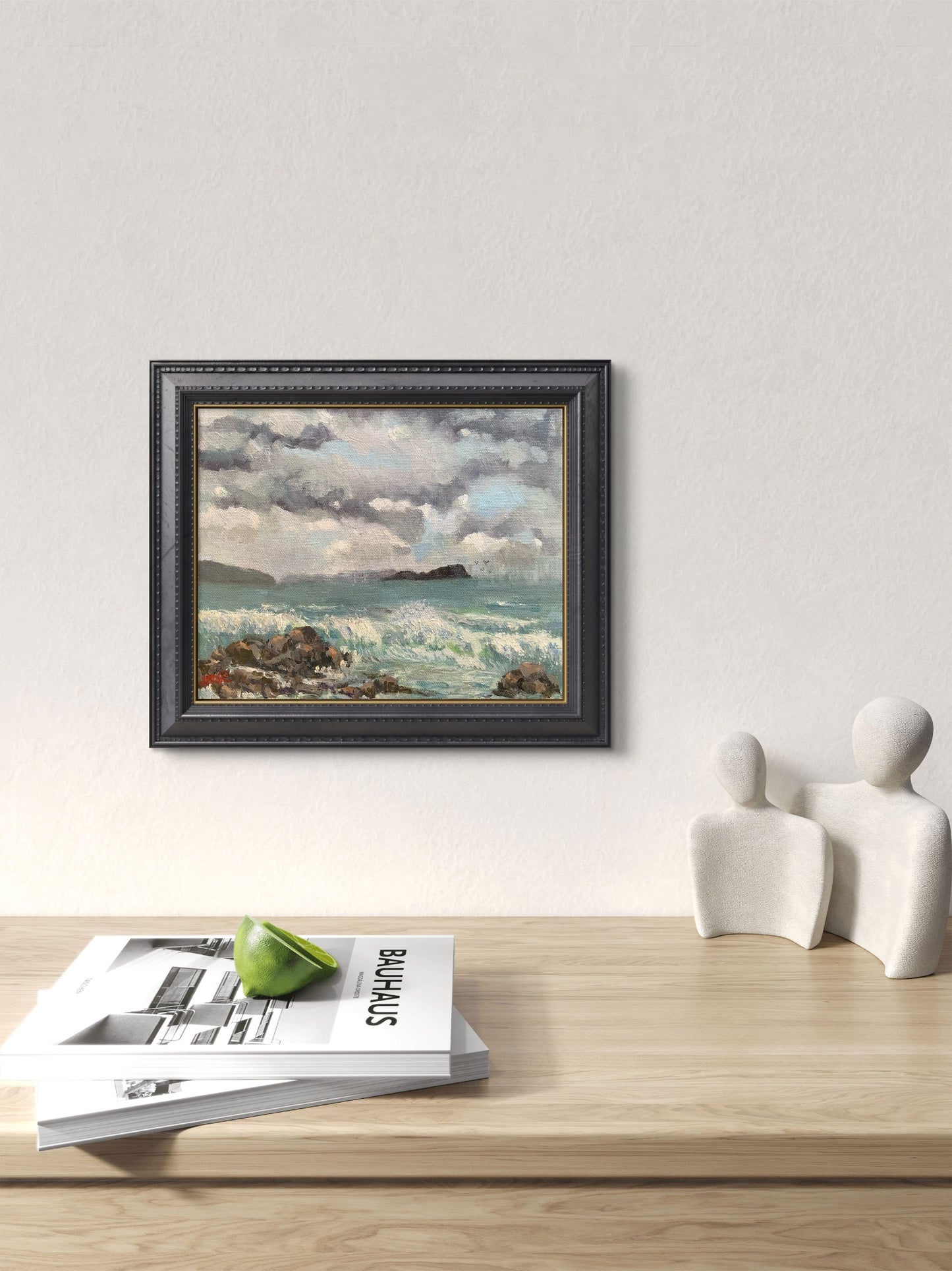 Storm over Mudjimba Island| Oil painting | Impressionist | JudithRoseArt | collector | Australian Artist