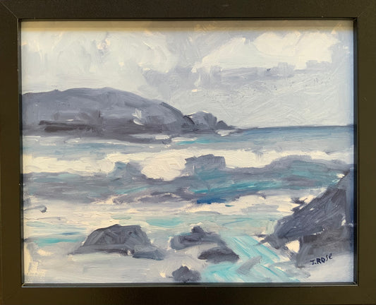 Beach tonal study | Oil painting | Impressionist | JudithRoseArt | collector | Australian Artist