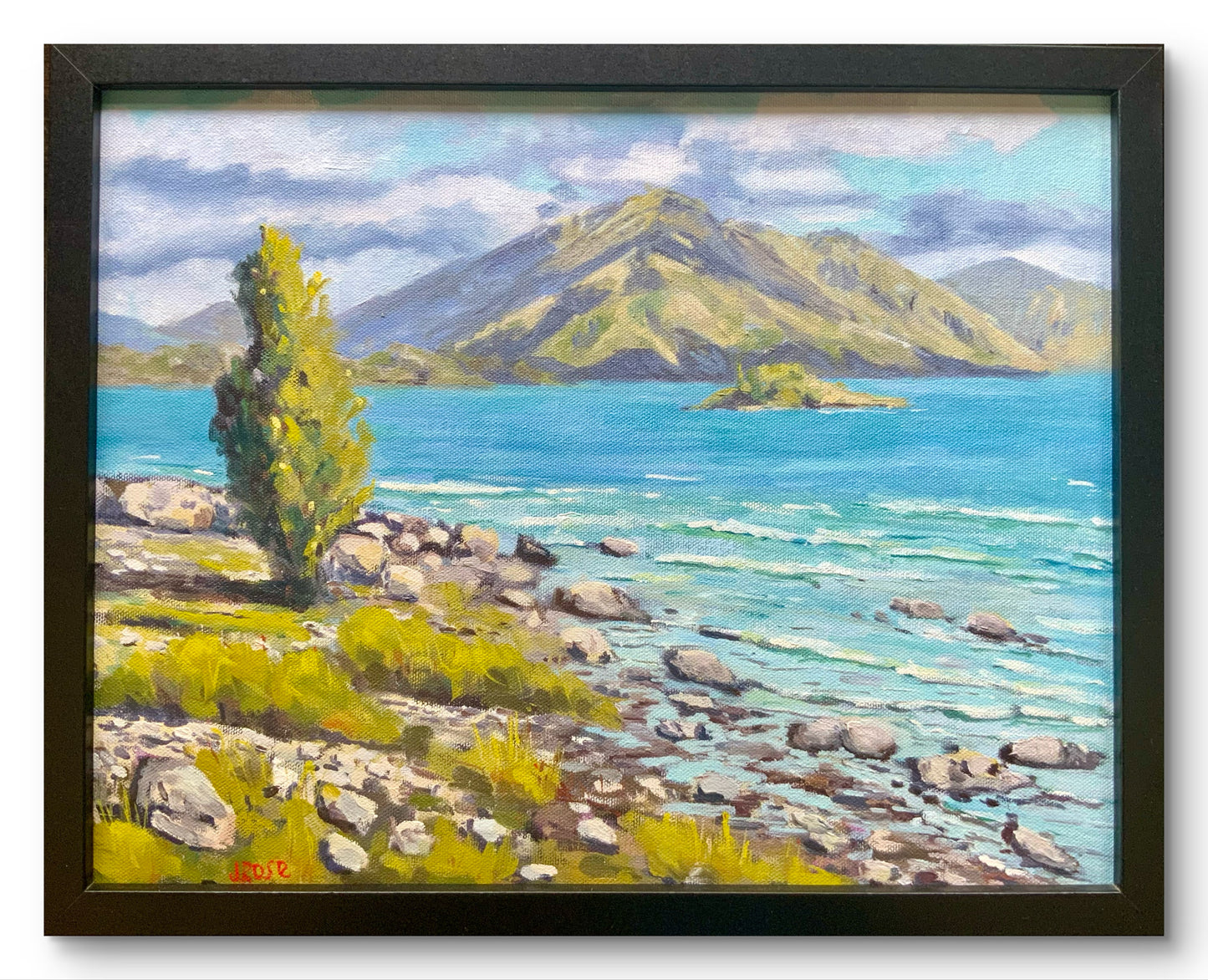 Wanaka Lake NZ|| Oil painting | Impressionist | JudithRoseArt | collector