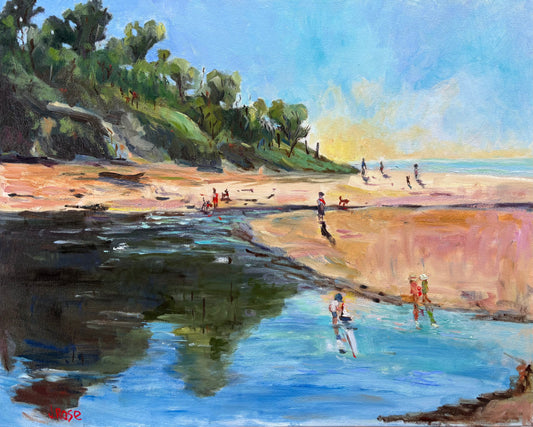Stumers Creek, Coolum Beach | Impressionist Oil Painting | Judith Rose Art
