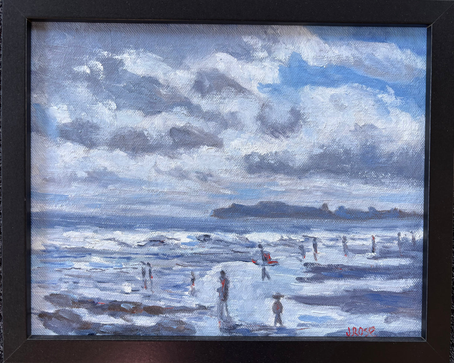Mudjimba Beach Study | Monochromatic Oil Painting | Judith Rose Art