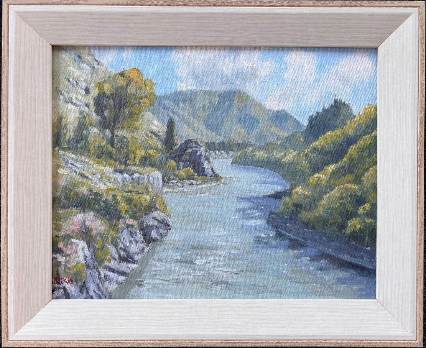 Shotover River, New Zealand | Impressionist Oil Painting | Judith Rose Art