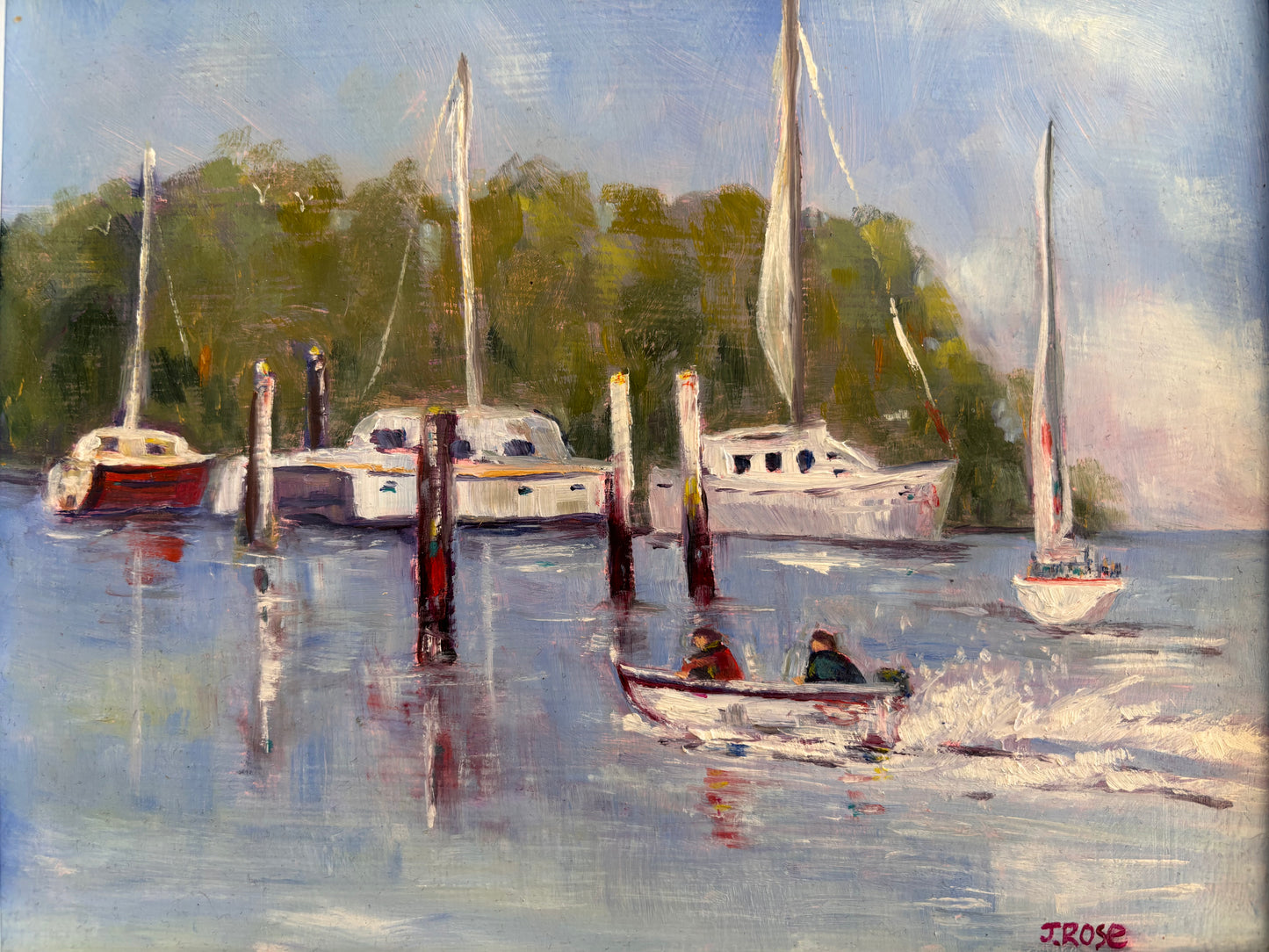 Mooloolah River | Oil painting | Impressionist | JudithRoseArt | collector | Australian Artist