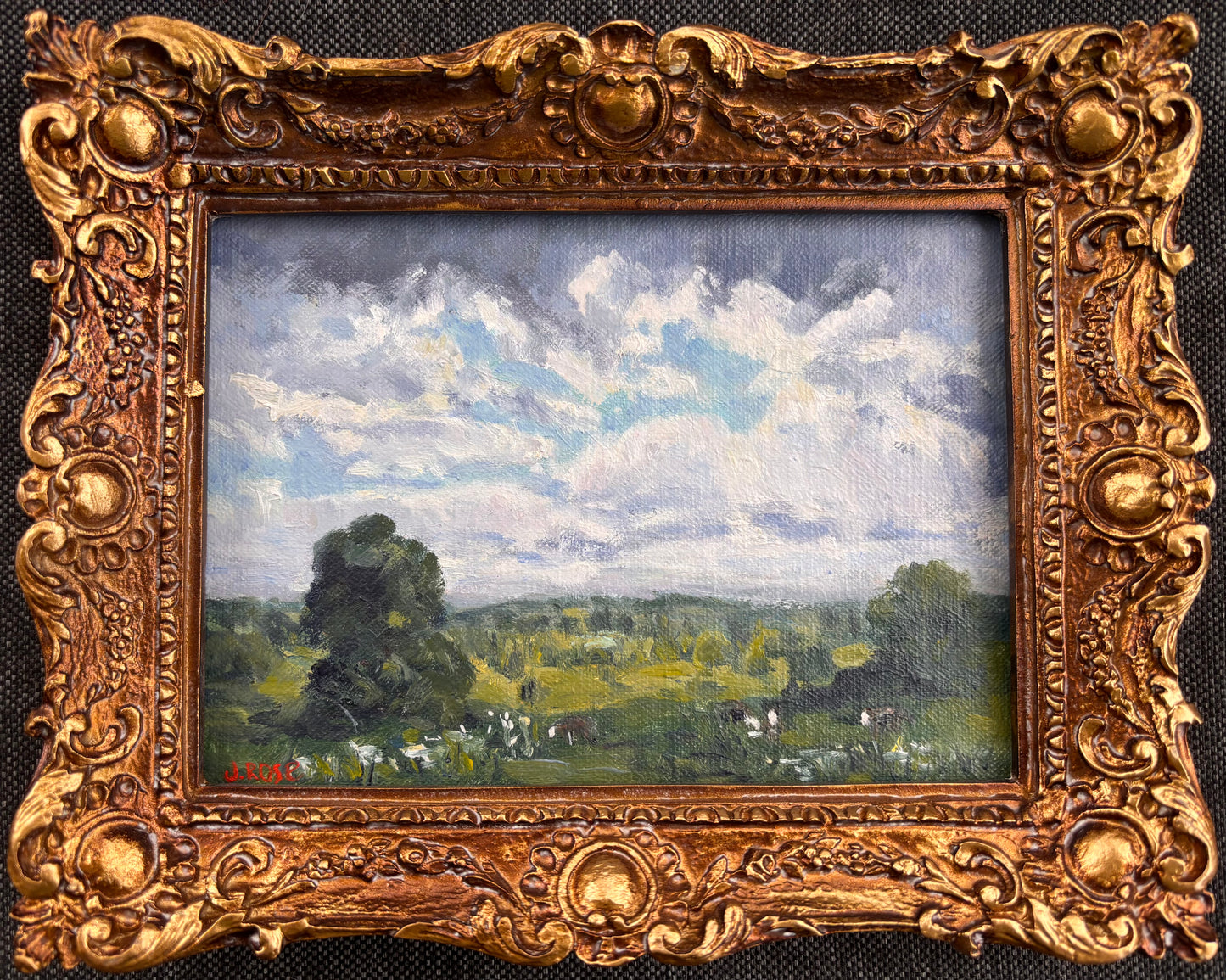 Green Pastures| Oil painting | Impressionist | JudithRoseArt | collector | Australian Artist
