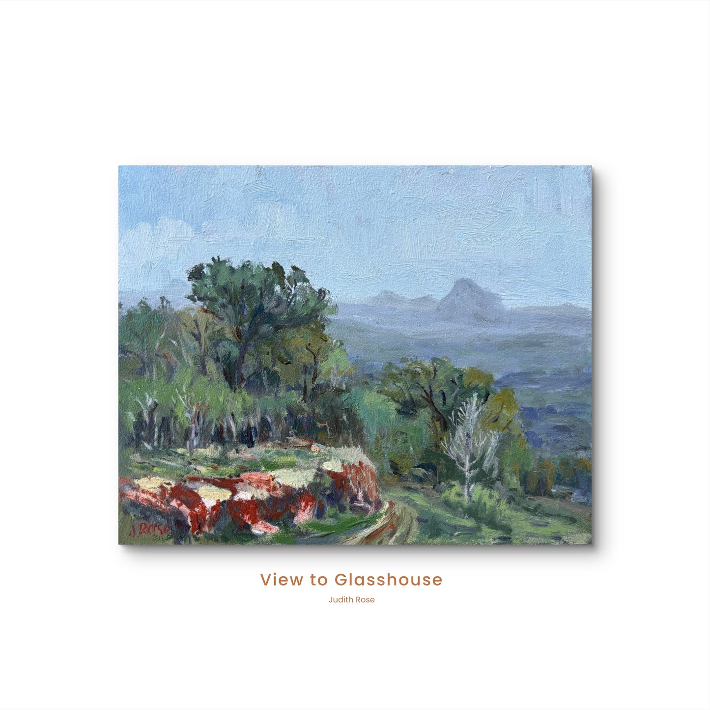 View to Glasshouse | Impressionist Oil Painting | Judith Rose Art