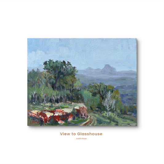 View to Glasshouse | Impressionist Oil Painting | Judith Rose Art