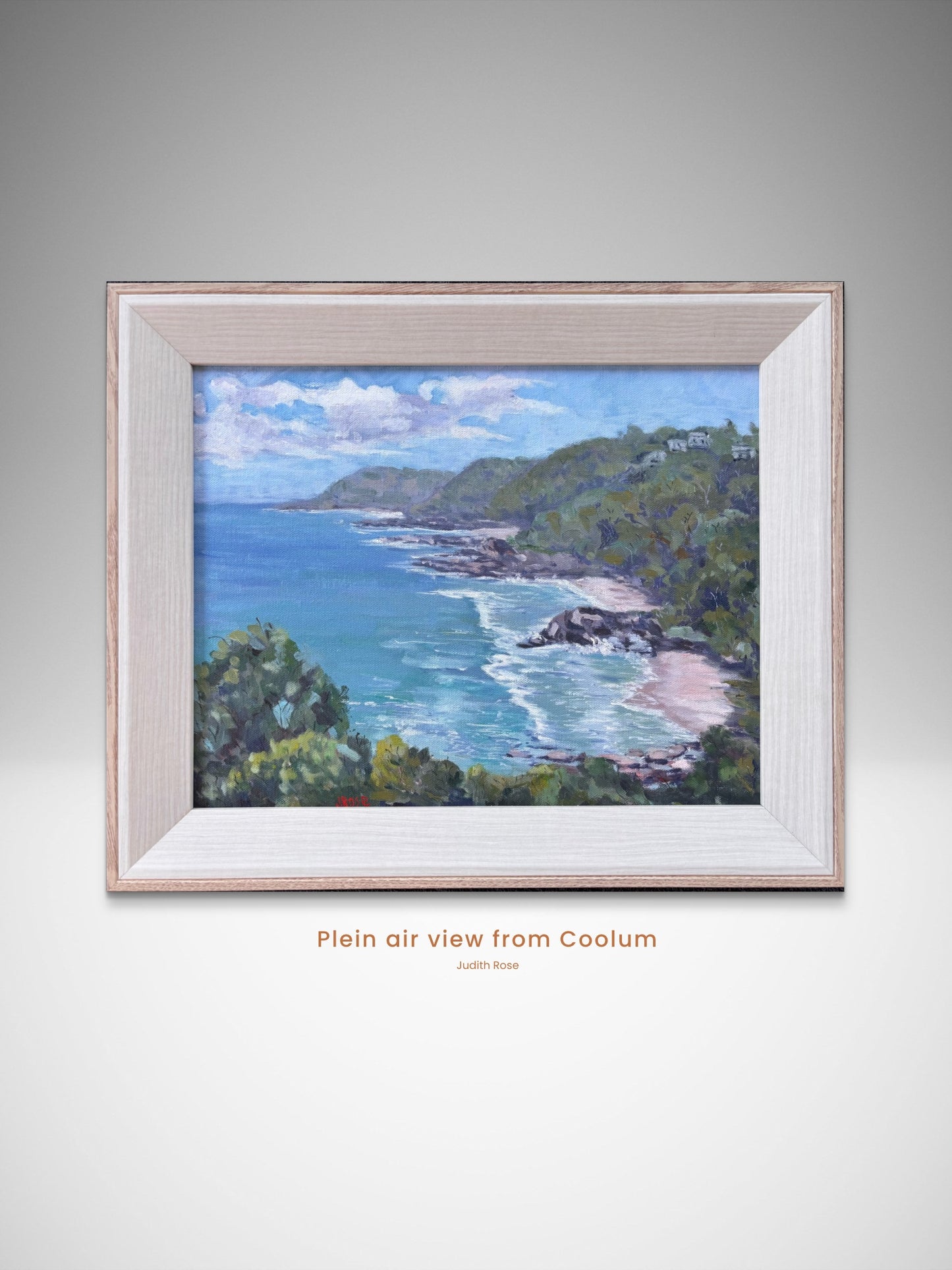 View from Coolum Lookout | Plein Air Oil Painting | Judith Rose Art